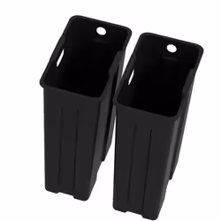 HOMCOM 2 x 20L Dual Kitchen Bin Pedal Bin for Recycling and Waste, Silver - Additional view 7