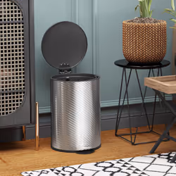 HOMCOM 20L Kitchen Pedal Bin, Stainless Steel Bin with Soft-close Lid, Silver - Additional view 7