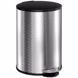 HOMCOM 20L Kitchen Pedal Bin, Stainless Steel Bin with Soft-close Lid, Silver - Additional view 8