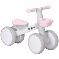 AIYAPLAY Kids Balance Bike for 1-3 Years Old with Adjustable Seat, Pink