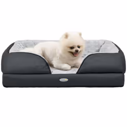 PawHut Dog Bed Calming Pet Bed Dog Mattress for Small Dogs - Charcoal Grey - Additional view 8