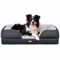 PawHut Dog Bed Calming Pet Bed Dog Mattress for Medium Dogs - Charcoal Grey