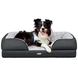 PawHut Dog Bed Calming Pet Bed Dog Mattress for Medium Dogs - Charcoal Grey