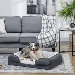 PawHut Dog Bed Calming Pet Bed Dog Mattress for Medium Dogs - Charcoal Grey