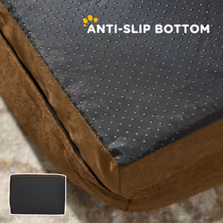PawHut Dog Bed Calming Pet Bed Dog Mattress for Medium Dogs - Brown - Additional view 5