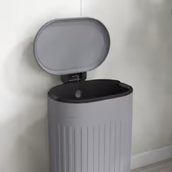 HOMCOM 30L Pedal Bin, Metal Kitchen Bin with Soft-close Lid, Grey - Additional view 7