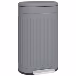 HOMCOM 30L Pedal Bin, Metal Kitchen Bin with Soft-close Lid, Grey - Additional view 8