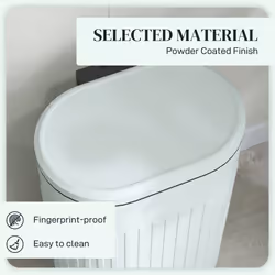 HOMCOM 30L Pedal Bin, Metal Kitchen Bin with Soft-close Lid, Light Green - Additional view 4