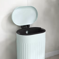 HOMCOM 30L Pedal Bin, Metal Kitchen Bin with Soft-close Lid, Light Green - Additional view 7
