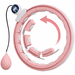 SPORTNOW Smart Weighted Hula Hoop with 16 Detachable Knots and Digital Counter