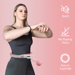 SPORTNOW Smart Weighted Hula Hoop with 16 Detachable Knots and Digital Counter - Additional view 8