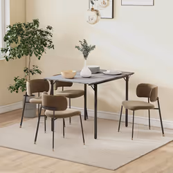 HOMCOM Folding Dining Table, Drop Leaf Table for 2-4 People, Grey - Additional view 7