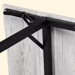 HOMCOM Folding Dining Table, Drop Leaf Table for 2-4 People, Grey - Additional view 8