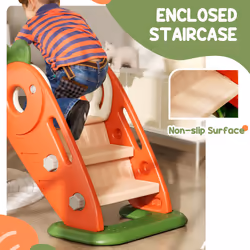AIYAPLAY 3 in 1 Kids Slide, Carrot-themed Foldable Indoor Slide for 1-3 Years - Additional view 5