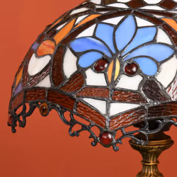 HOMCOM Antique Table Lamp, for Bedroom Bedside, Bulb not Included, Sunflower - Additional view 4