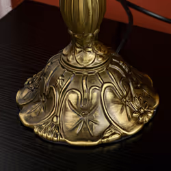 HOMCOM Antique Table Lamp, for Bedroom Bedside, Bulb not Included, Sunflower - Additional view 6