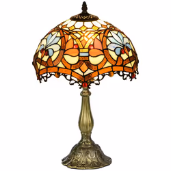 HOMCOM Antique Table Lamp, for Bedroom Bedside, Bulb not Included, Sunflower - Additional view 8
