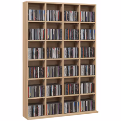 HOMCOM DVD CD Media Storage Rack, Video Display Unit, Natural - Additional view 8