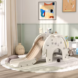 AIYAPLAY 3 in 1 Kids Slide for 1-3 Years, Elephant-Themed Indoor Slide