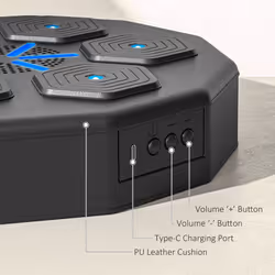 SPORTNOW Smart Music Boxing Machine with Bluetooth Connection and LED Light - Additional view 6