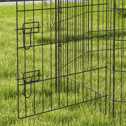 PawHut 8-Panel DIY Dog Pen with Door for Indoor/Outdoor Use, 91cm High - Additional view 6