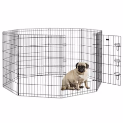 PawHut 8-Panel DIY Dog Pen with Door for Indoor/Outdoor Use, 91cm High - Additional view 8