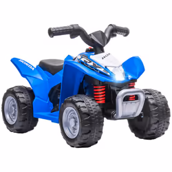 AIYAPLAY Honda Licensed Kids Electric Quad Bike 6V ATV for 1.5-3 Years, Blue