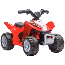 AIYAPLAY Honda Licensed Kids Electric Quad Bike 6V ATV for 1.5-3 Years, Red