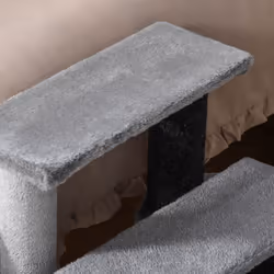 PawHut Pet Stairs with 3-step Stair, Scratching Posts, Platforms, Toy Ball - Additional view 5