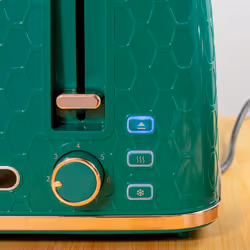 HOMCOM 1.7L Kettle and Toaster Set with Defrost Reheat and Crumb Tray Green - Additional view 6
