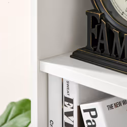 HOMCOM Bookcase Modern Bookshelf Cabinet for Home Office White - Additional view 7