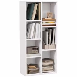 HOMCOM Bookcase Modern Bookshelf Cabinet for Home Office White - Additional view 8