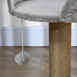 PawHut Cat Tree Tower Activity Centre with Scratching Posts Grey - Additional view 6