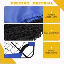 HOMCOM Football Goal Folding Outdoor with All Weather Net 6'x3' Blue - Additional view 5