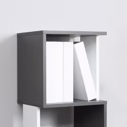 HOMCOM 5-Tier Bookshelf Freestanding Bookcase Storage Shelves, White - Additional view 5