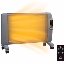 HOMCOM Mica Electric Space Heater, Portable Heater, 2 Heat Settings, Grey - Additional view 8