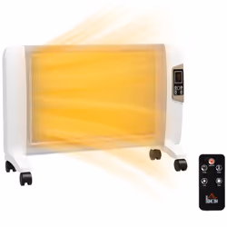 HOMCOM Mica Electric Space Heater, Portable Heater, 2 Heat Settings, White - Additional view 8