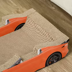 PawHut 2 in 1 Cat Scratching Board with Catnip, Car-shaped Cat Scratch Bed - Additional view 7
