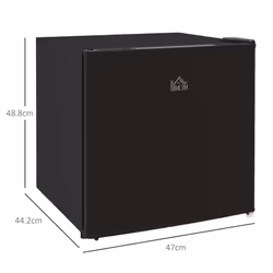 HOMCOM 35L Tabletop Freezer with Adjustable Temperature Wire Shelf Black