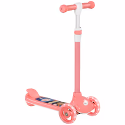 AIYAPLAY Kids 3 Wheel Scooter for 2-6 Years Old w/ Adjustable Height, Pink