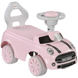 AIYAPLAY Ride On Car Foot To Floor Sliding Car w/ Air Horn - Pink
