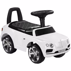 AIYAPLAY Bentley Licensed Ride on Car, Foot to Floor w/ Music Horn - White