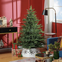 HOMCOM 5 Foot Artificial Christmas Tree with Realistic Hinged Branches, Green
