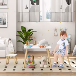 AIYAPLAY 3 Pieces Toddler Table and Chair Set for Nursery, Playroom, Classroom - Additional view 5
