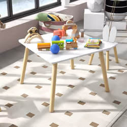 AIYAPLAY 3 Pieces Toddler Table and Chair Set for Nursery, Playroom, Classroom - Additional view 7