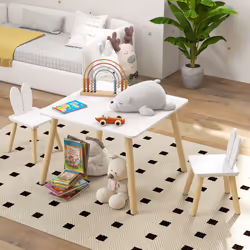AIYAPLAY 3 Pieces Toddler Table and Chair Set for Nursery, Playroom, Classroom - Additional view 8