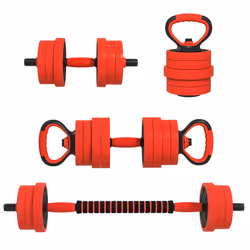 SPORTNOW Weight Dumbbells Set, Barbell, Kettlebell, Push Up Stand, 20kg - Additional view 8