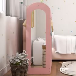 AIYAPLAY Kids Clothes Rail with Storage Shelf, Boxes, Mirror, Pink - Additional view 9