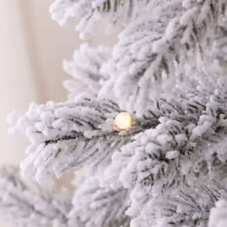 HOMCOM 5 Ft Artificial Christmas Tree with Realistic Snow Branches, LED Lights - Additional view 6