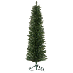 HOMCOM 5 Foot Artificial Pencil Christmas Tree with  Branches, Green